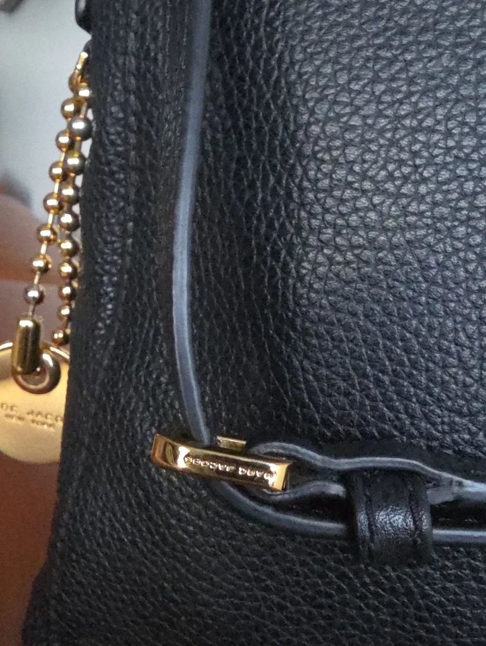 MARC JACOBS Tours Black Leather Crossbody Bag